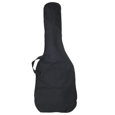 vidaXL Električna bas kitara za začetnike s torbo črna 4/4 46"