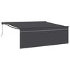 vidaXL Retraktilna tenda Antracit 400 &times; 300 cm Poliester in aluminij