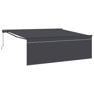 vidaXL Retraktilna tenda Antracit 400 &times; 300 cm Poliester in aluminij