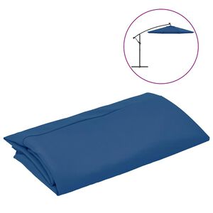 vidaXL Nadomestna tkanina za senčnik sinje modra 300 cm