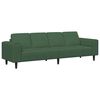 vidaXL Kavč Temno zelena 250 x 77 x 76 cm Žametna tkanina