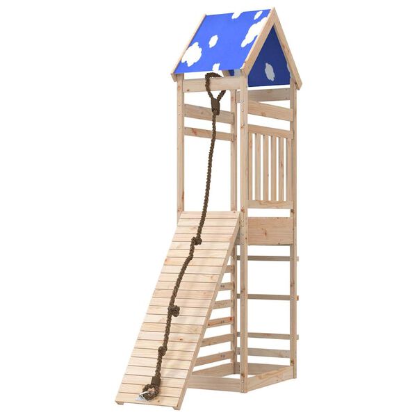 vidaXL Zunanje igralo trdna borovina