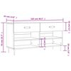 vidaXL Klop za čevlje dimljen hrast 102x35x55 cm inženirski les