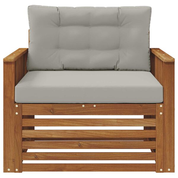 vidaXL Zunanja garnitura za sedenje Masivno akacijevo les in poliester