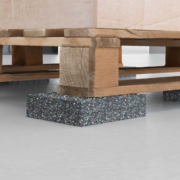 vidaXL Guma valj Črna Guma