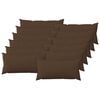 vidaXL Dekorativna blazina 12 kos HEERLEN Rjava 40 x 80 cm Blago