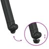 vidaXL Komplet vrtne mize 3 pcs Črna Lit aluminij