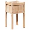 vidaXL Vrtni lonček Narava 40 x 40 x 70 cm Masivno borovo les