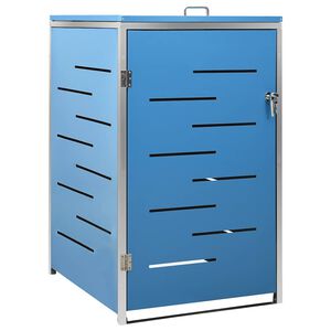 vidaXL Enojna lopa za smetnjak 69x77,5x115 cm nerjaveče jeklo