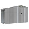 vidaXL Vrtna lopa siva 277x93x179 cm pocinkano jeklo