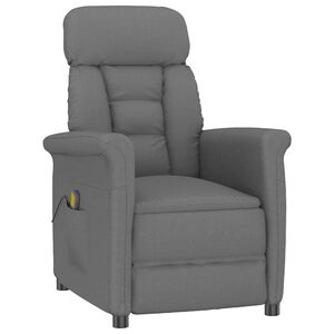vidaXL Masažni stol Temno siva 96.5 x 70.5 x 95 cm Mikro vlakna