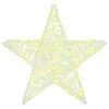 vidaXL 3D zvezda med 50 LED Toplo bela 55 x 53.5 x 10 cm Akril