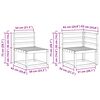 vidaXL Zunanja garnitura za sedenje 6 pcs Naravna Masiven les akacije