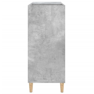 vidaXL Omarica za gramofonske plošče betonsko siva 84,5x38x89 cm les