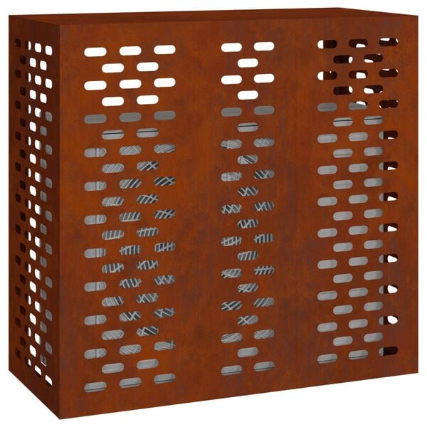 vidaXL Prekrivalo za klimatsko napravo Rjav 110 x 50 x 105 cm