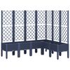 vidaXL Cvetlično korito z oporno mrežo modro sivo 160x120x142 cm PP