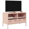 vidaXL TV omarica roza 68x39x43,5 cm hladno valjano jeklo