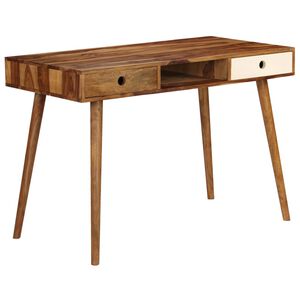 vidaXL Pisalna miza iz trdnega palisandra 110x55x76 cm