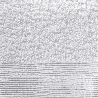 vidaXL Komplet brisač iz bombaža 12-delni 450 gsm bele barve