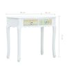vidaXL Konzolna mizica bela 80x40x74 cm les