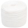 vidaXL Večnamenska uporabna vrv 8 mm 50 m Bela PP