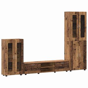 vidaXL Komplet TV omaric s predalom FLORIN Star les Konstruiran les