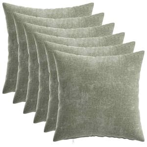 vidaXL Prevleka za blazino 6 pcs HEERLEN Zelena 40 x 40 cm