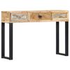 vidaXL Konzolna mizica 110x30x76 cm trden mangov les