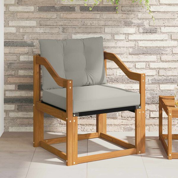 vidaXL Zunanja garnitura za sedenje Masivno akacijevo les in Textilene