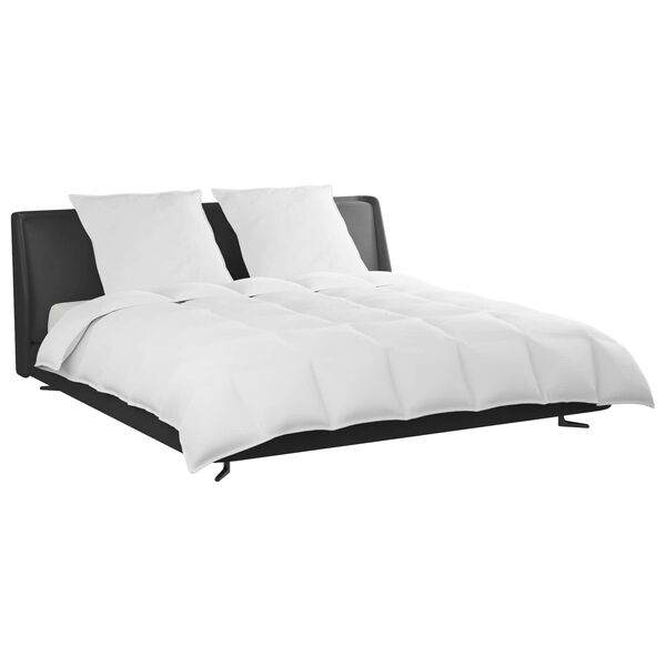 vidaXL Komplet odej z blazino 3 pcs Bela Perje