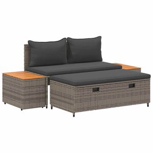 vidaXL Zunanja garnitura za sedenje 4 -Seater 4 pcs 55 x 30 x 39 cm