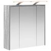 vidaXL Kopalni&scaron;ka ogledalna omara Siva Sonoma 63,5 x 16 x 62,5 cm