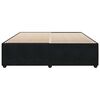 vidaXL Posteljni okvir brez vzmetnice črn 200x200 cm žamet