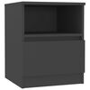 vidaXL Nočna omarica siva 40x40x50 cm iverna plo&scaron;ča