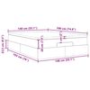 vidaXL Otomanska postelja z vzmetnico rjav 140x190 cm blago