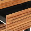 vidaXL Komoda 2 kosa 60x34x75 cm trden akacijev les