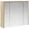 vidaXL Kopalni&scaron;ka ogledalna omara Sonoma hrast 73,5 x 16 x 62,5 cm