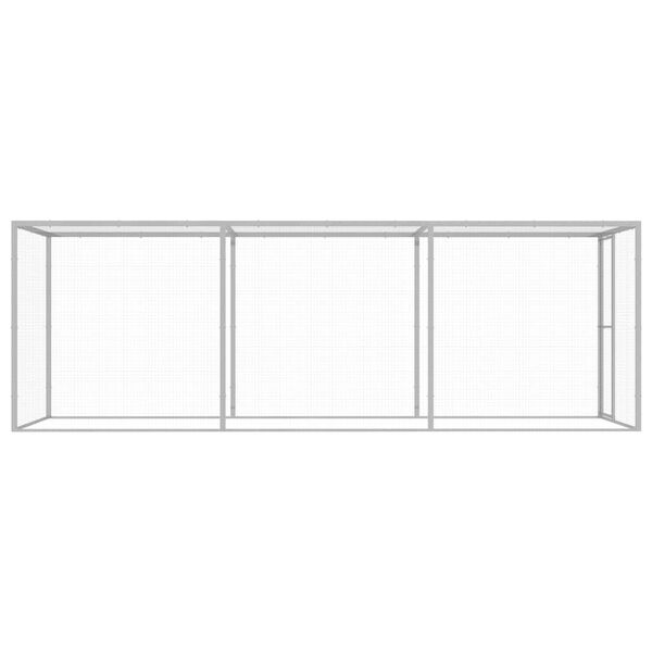 vidaXL Mačja kletka 4,5x1,5x1,5 m pocinkano jeklo