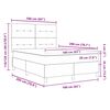 vidaXL Postelja z vzmetnico Temno zelena 160 x 200 cm blago