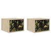 vidaXL Stenska nočna omarica RHENEN 2 kos Sonoma hrast 36 x 33 x 25 cm