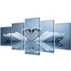 vidaXL Set platen s printom labodov 200 x 100 cm
