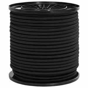 vidaXL Bungee vrvi 4 mm Črna PP in guma