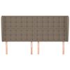 vidaXL Vzglavje z u&scaron;esi taupe 163x23x118/128 cm blago