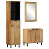vidaXL 3 kosi kopalni&scaron;kega pohi&scaron;tva Brown Solid Wood Mango