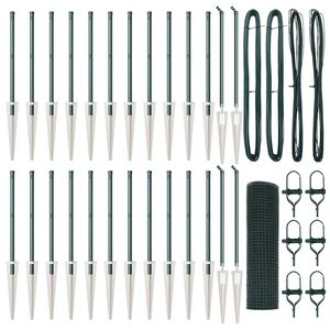 vidaXL Steber ograje. Zelena