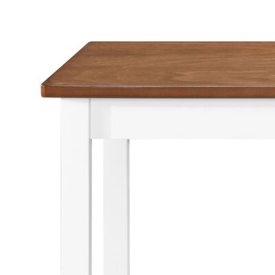 vidaXL Barska miza iz trdnega lesa 108x60x91 cm