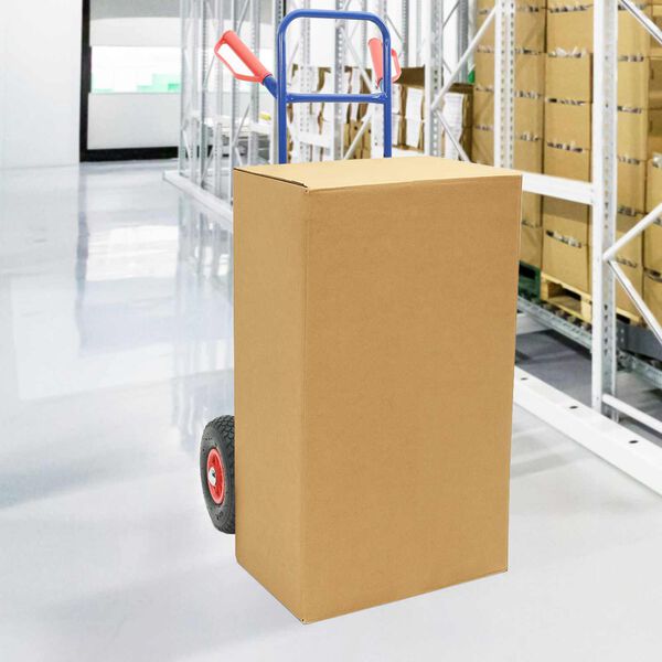 vidaXL Ročni voziček Modra in rdeča 49,5 x 53 x 114 cm Jeklo