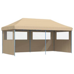 vidaXL Zabavni &scaron;otor 292 x 580 x 315 cm Bež Oxford tkanina