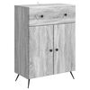 vidaXL Strani &scaron;al Siva Sonoma 66 x 34,5 x 90 cm Inženirski les