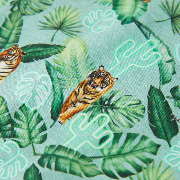 Otro&scaron;ka majica s kratkimi rokavi svetlo zelena melange 92